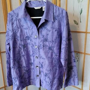 Laura Ashley Silk Beaded Jacket